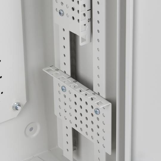 Rack19 ścienny 6U+3U F200 540x200x540 białe metalowe drzwi Lanberg