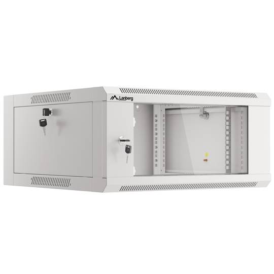 Wandgehäuse 19'' 4U 570x600x277mm weiß Wandmontage Lanberg