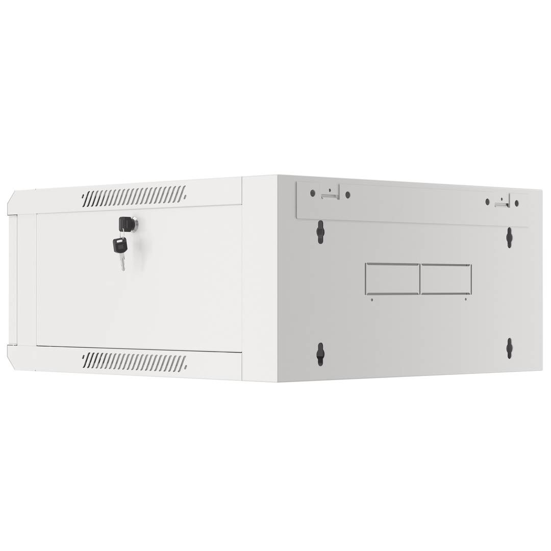 Wandgehäuse 19'' 4U 570x600x277mm weiß Wandmontage Lanberg