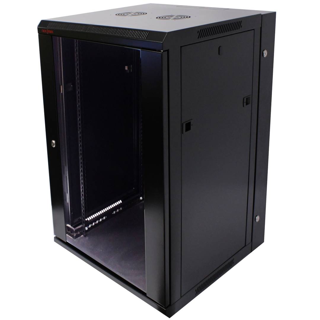 Server rack cabinet 19 inch 18U 600x600x900mm swivel wallmount SOHORack by RackMatic