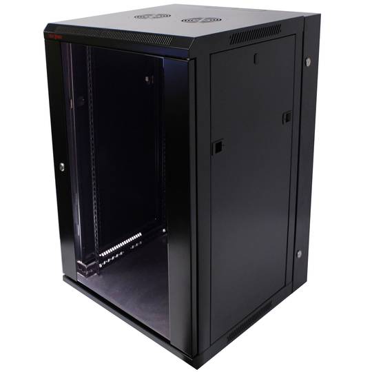 Server rack cabinet 19 inch 18U 600x600x900mm swivel wallmount SOHORack by RackMatic