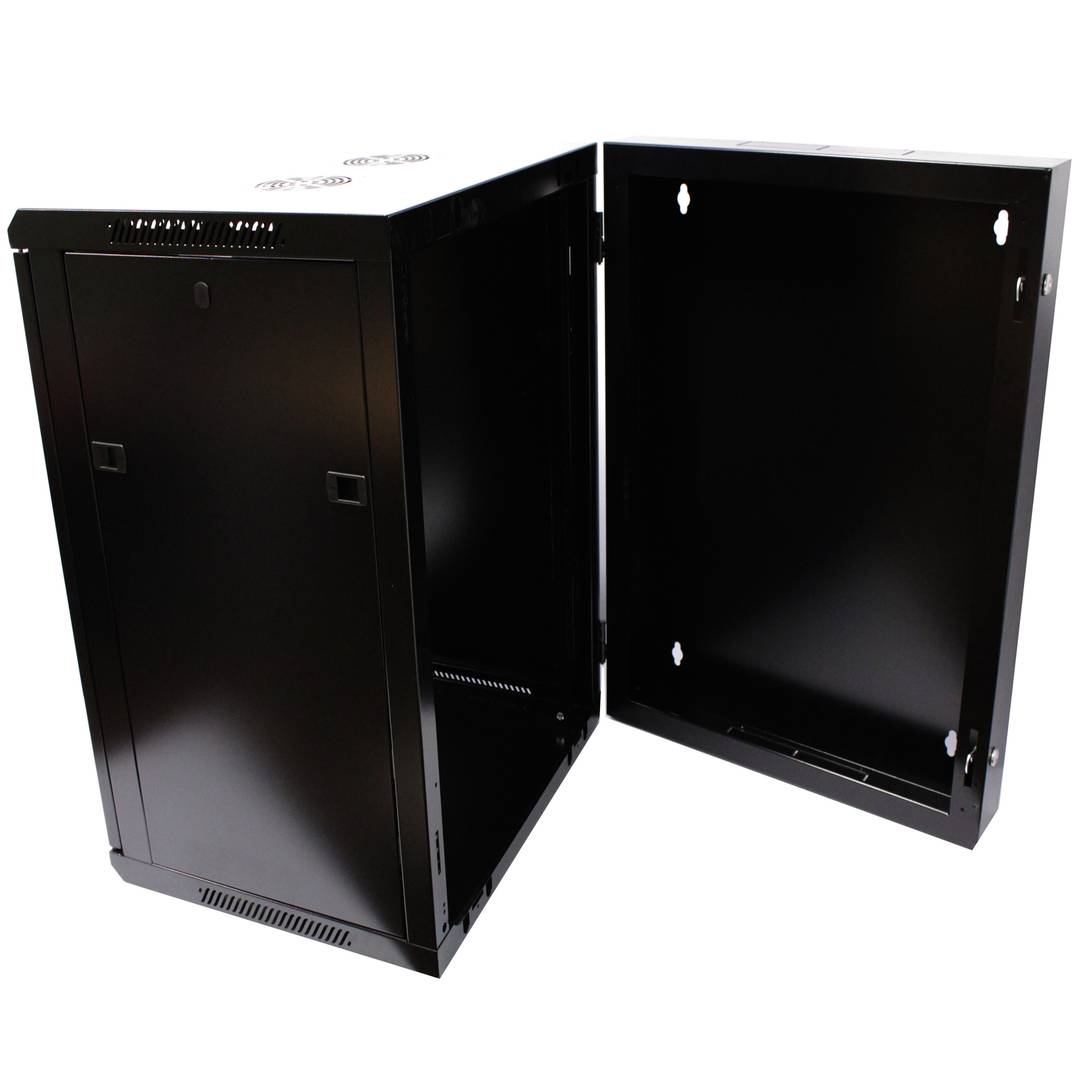 Server rack cabinet 19 inch 18U 600x600x900mm swivel wallmount SOHORack by RackMatic