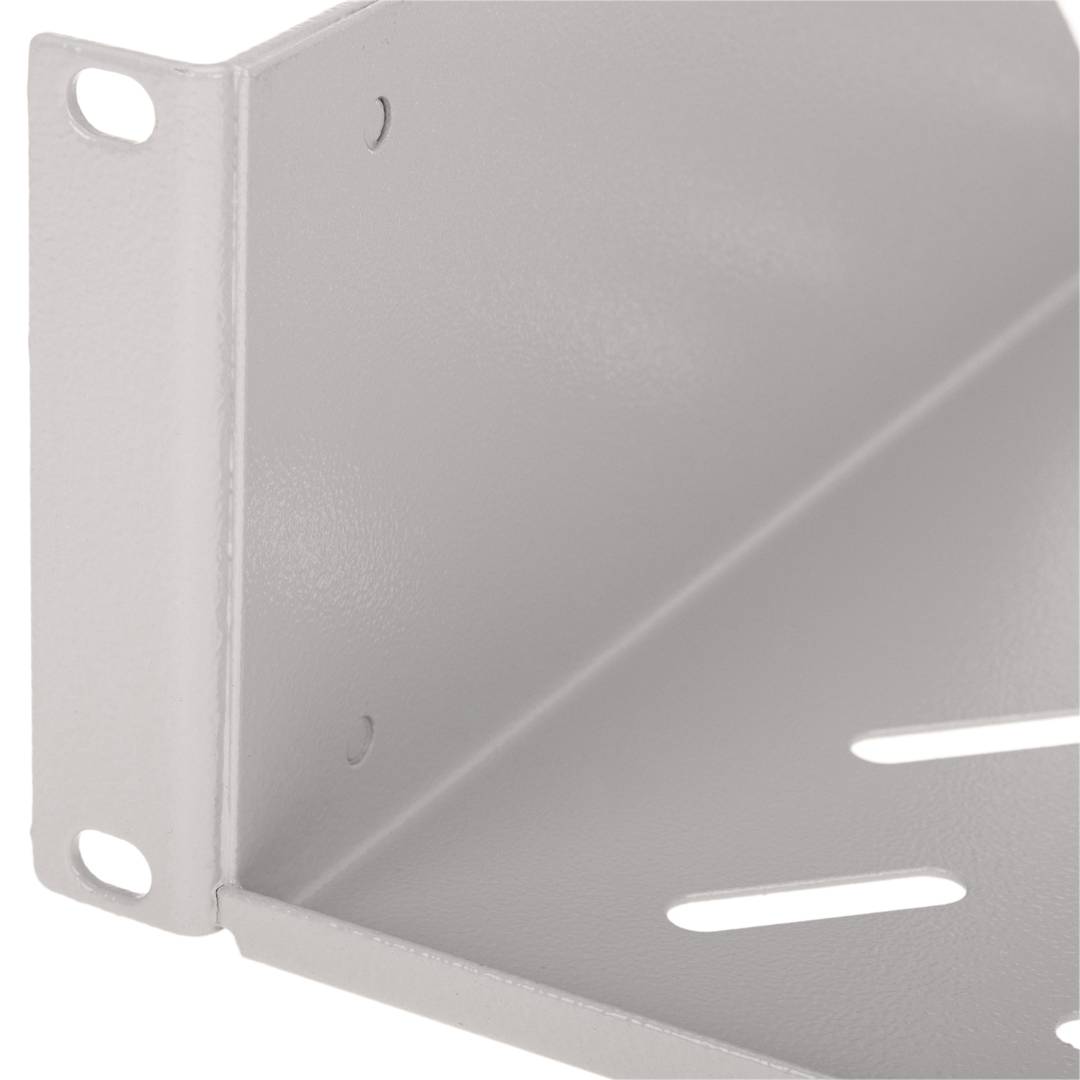 2U front fixing tray and 350 mm depth white - Cablematic