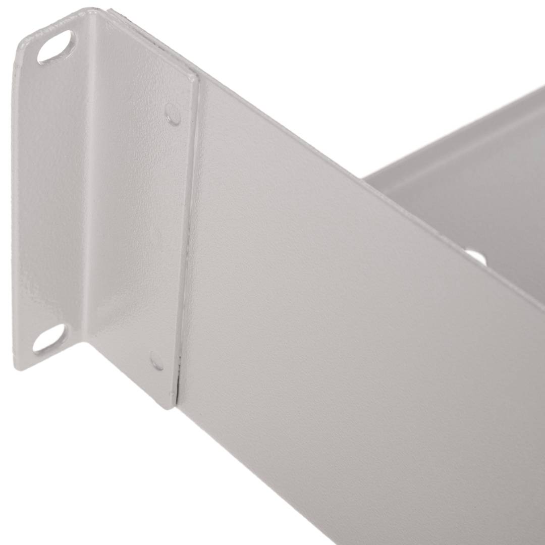 2U front fixing tray and 350 mm depth white - Cablematic