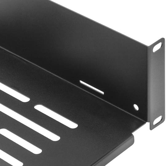 Bandeja rack de fijación frontal de 2U y profundidad 400mm-500mm