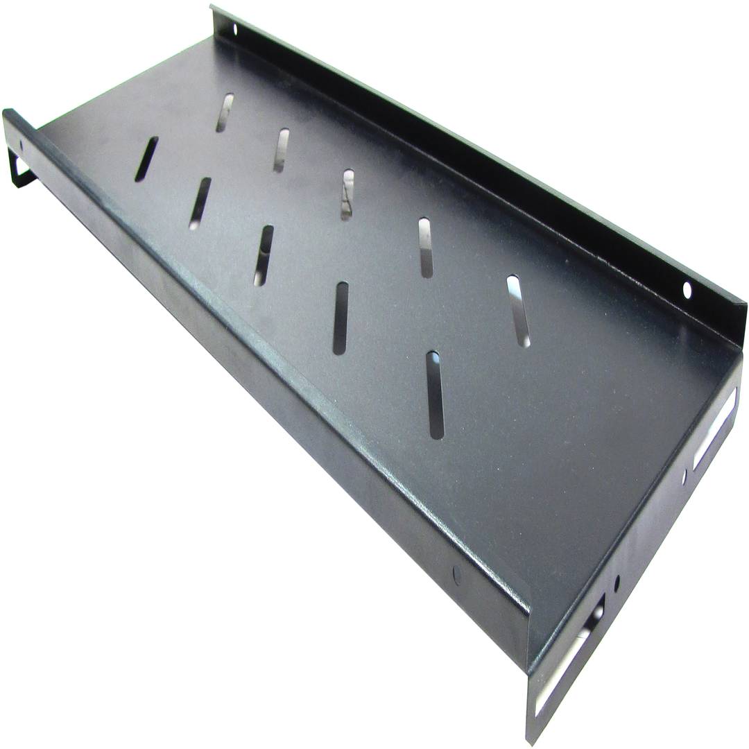 Tray for rack-19 with lateral fixation of depth 200 mm and width 465 mm