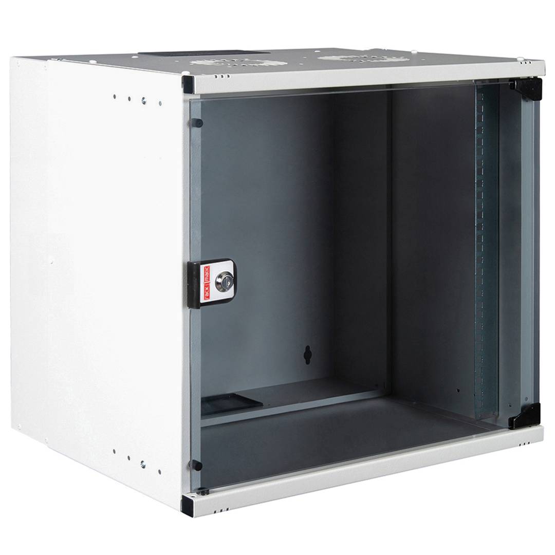 Wallmounted Rack 19" 12U white 540x400x592mm wallmounted EcoRack DIY Cablematic