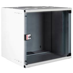 Armário de rack de parede 19" 12U branco 540x400x592mm EcoRack de parede DIY