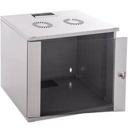 Rack19 naścienny 09U F400 RackMatic SOHORack DIY biały