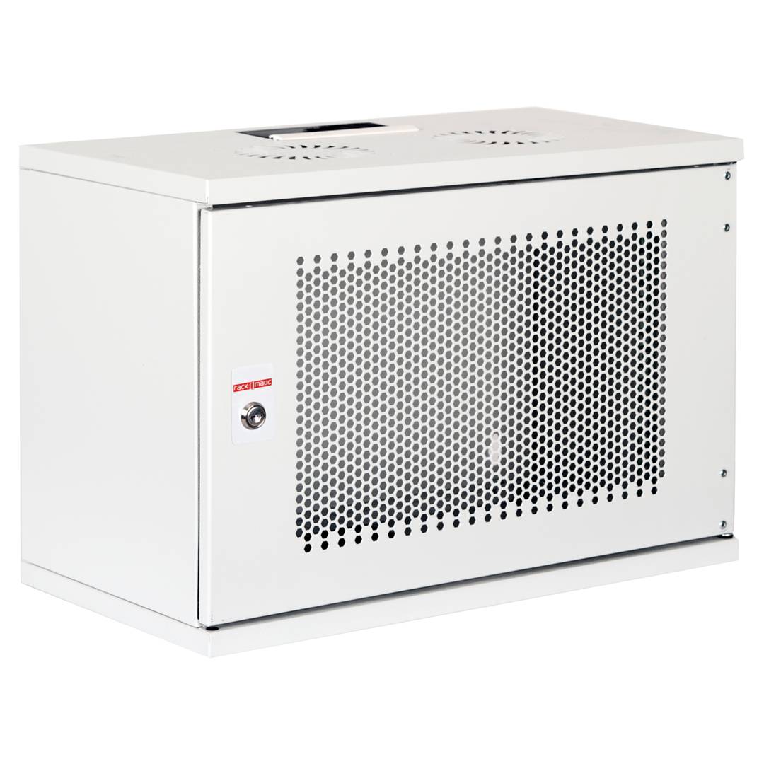 Rack19 wall-mounted 07U F300 RackMatic SOHORack DIY white Perforated
