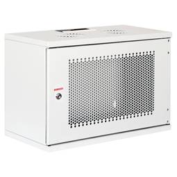 Rack19 a parete 07U F300 RackMatic SOHORack fai da te bianco Traforato