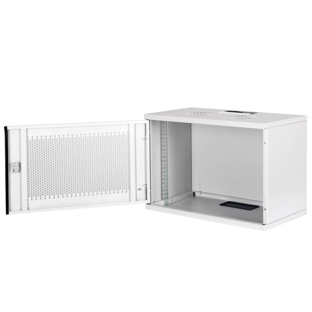 Rack19 wall-mounted 07U F300 RackMatic SOHORack DIY white Perforated