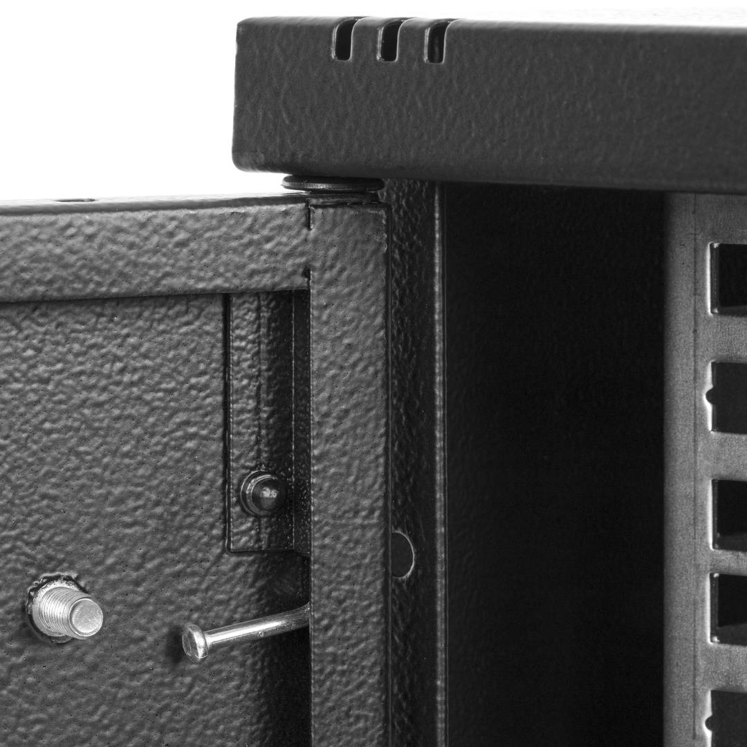 Rack19 naścienny 09U F400 RackMatic SOHOrack DIY perforowany