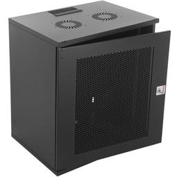 Rack19 naścienny 12U F400 RackMatic SOHOrack DIY perforowany