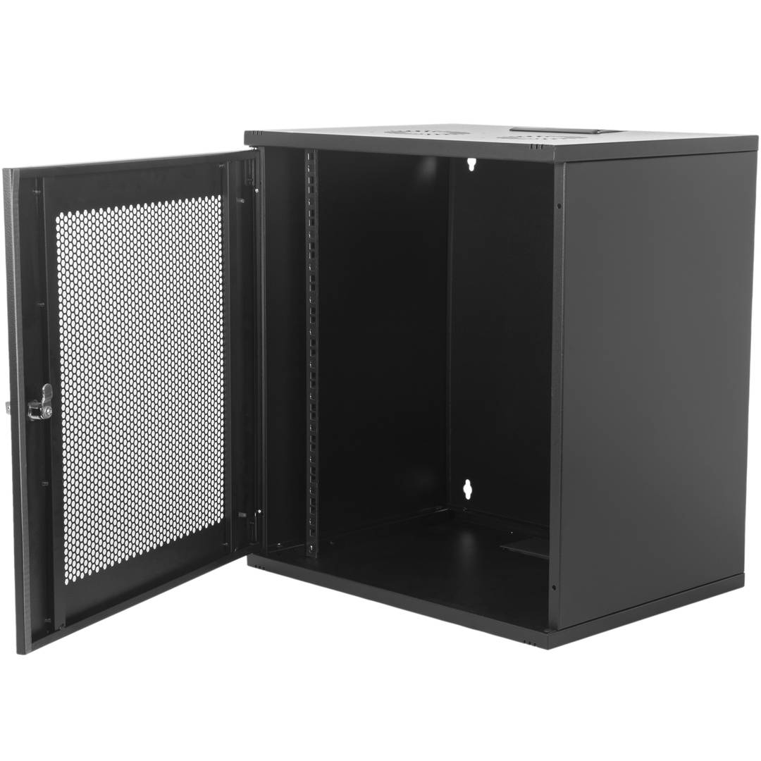 Rack19 naścienny 12U F400 RackMatic SOHOrack DIY perforowany