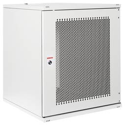 Rack19 naścienny 12U F400 RackMatic SOHOrack DIY biały Perforowany