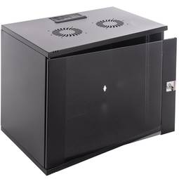 Rack19 montado na parede 09U F500 RackMatic SOHORack DIY