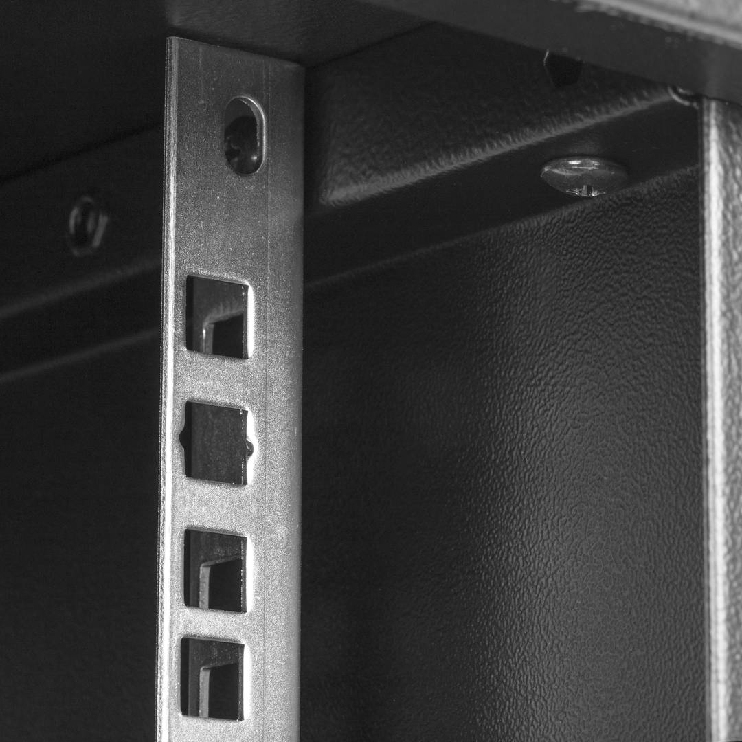 Rack19 montado na parede 12U F500 RackMatic SOHORack faça você mesmo