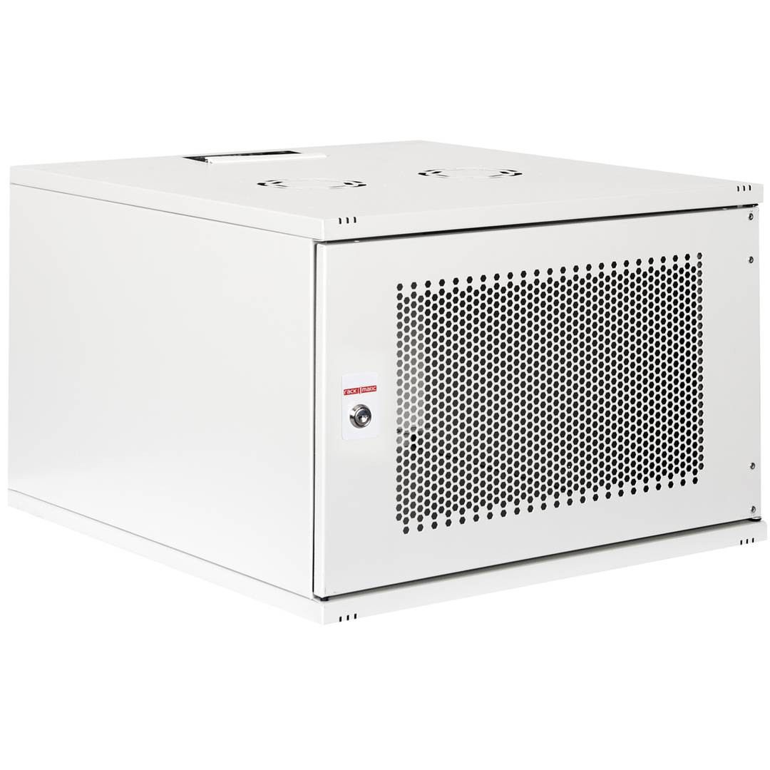 Rack19 wall-mounted 07U F500 RackMatic SOHORack DIY white Perforated