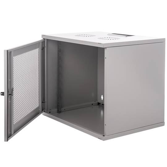 Rack19 wall-mounted 09U F500 RackMatic SOHORack DIY white Perforated
