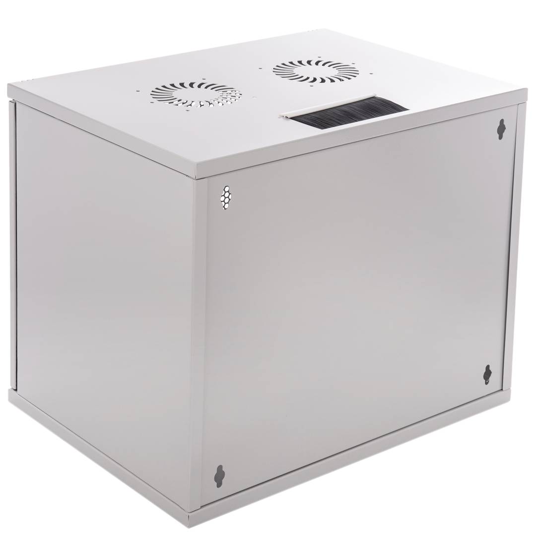 Rack19 wall-mounted 09U F500 RackMatic SOHORack DIY white Perforated