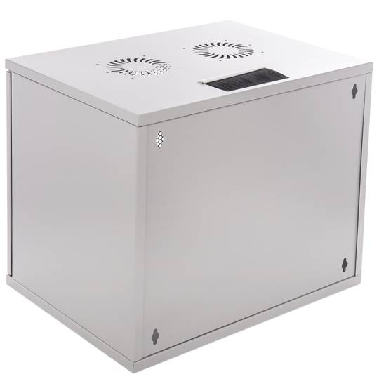 Rack19 wall-mounted 09U F500 RackMatic SOHORack DIY white Perforated