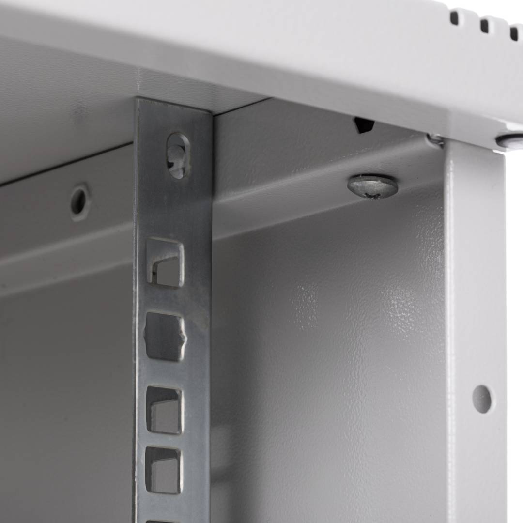 Rack19 wall-mounted 09U F500 RackMatic SOHORack DIY white Perforated