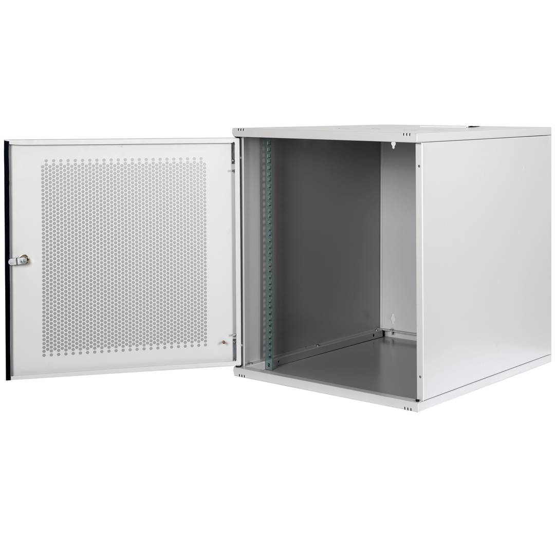 Rack19 mural 12U F500 RackMatic SOHORack DIY blanc Perforat