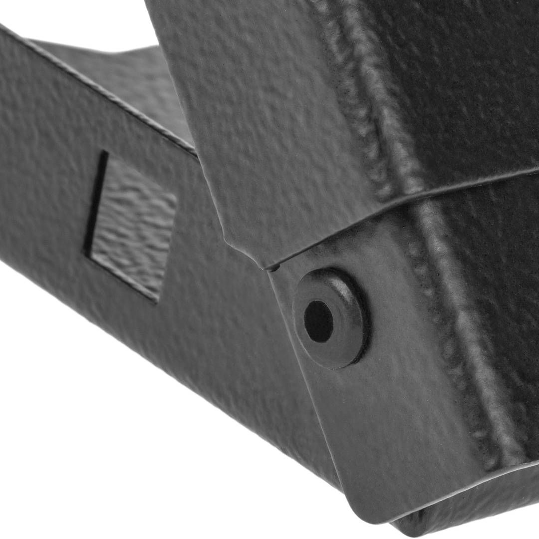 Rack structure 19” wall black 2U 500mm