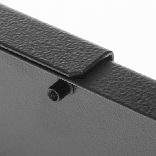 Rack structure 19” wall black 2U 500mm