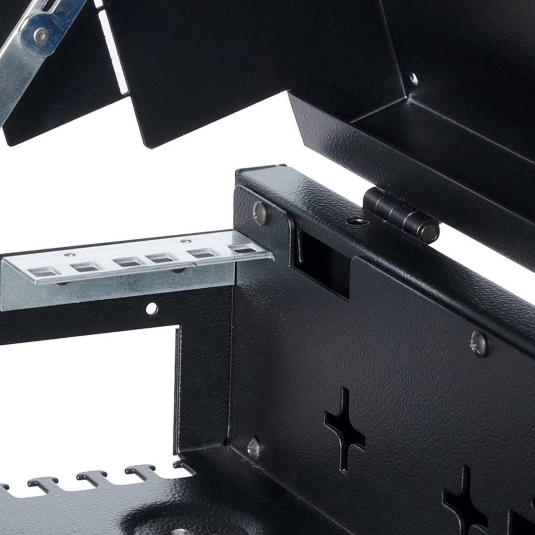 Wandrekkast 19'' 3U Verticaal + 2U horizontaal 525x475x155 SLIMbox zwart