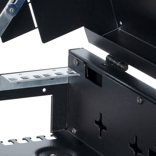 Wandrekkast 19'' 3U Verticaal + 2U horizontaal 525x475x155 SLIMbox zwart