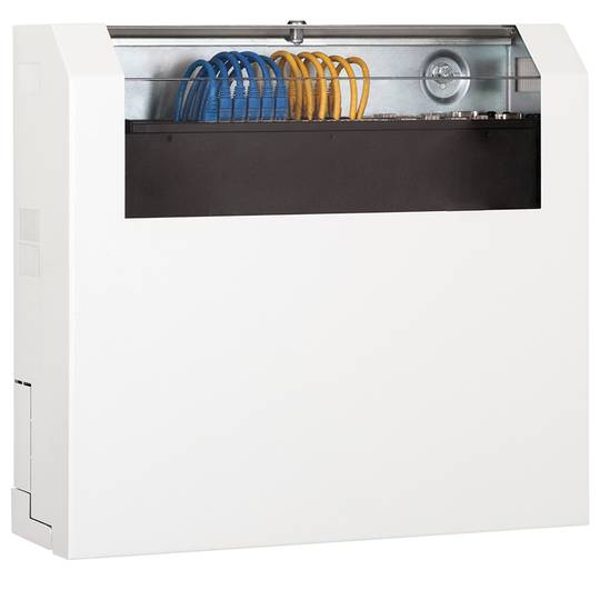 Wall rack cabinet 19'' 3U Vertical + 2U horizontal 525x475x155 SLIMbox white