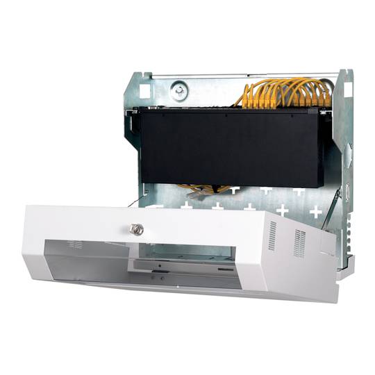 Wall rack cabinet 19'' 3U Vertical + 2U horizontal 525x475x155 SLIMbox white