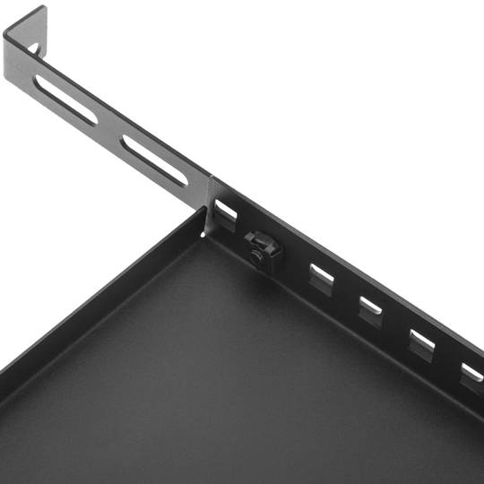 Fixed tray for rack cabinet 19