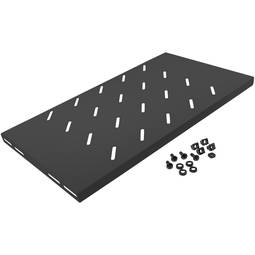 Fixed tray for rack cabinet 19" side fixing 1U 270 mm depth Lanberg AK-1001-B