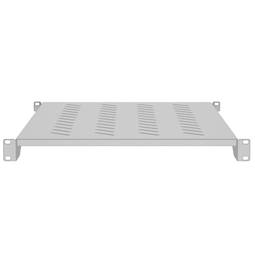Półka stała biała do szafy rack 19" montaż frontowy 1U głębokość 700 mm Lanberg