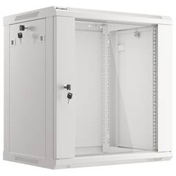 Szafa wisząca RACK 19" 12U F450 600x450x645mm mur démonté DIY Biała Lanberg