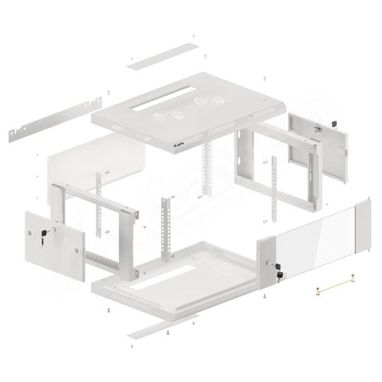 Armadio Rack a parete 19