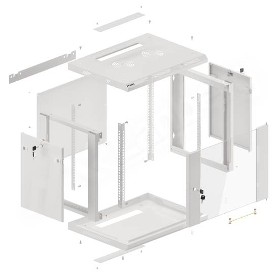 Armadio Rack a parete 19