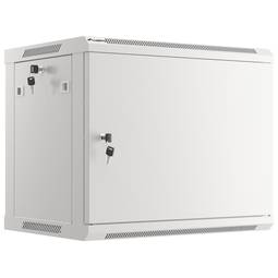 Armari Rack mural 19" 9U F450 600x450x512mm paret desmuntat DIY blanc Lanberg