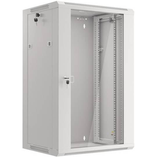 Armoire Rack Mural 19" Lanberg 4U + 3U – Basse Profondeur Pour Serveur, Vidéo, Réseau