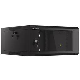 Armadio Rack a parete 19" 4U F600 570x600x277mm Parete nera Lanberg
