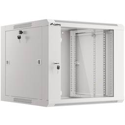 Baie de brassage mural 19" 9U F600 570x600x500mm mur blanc Lanberg