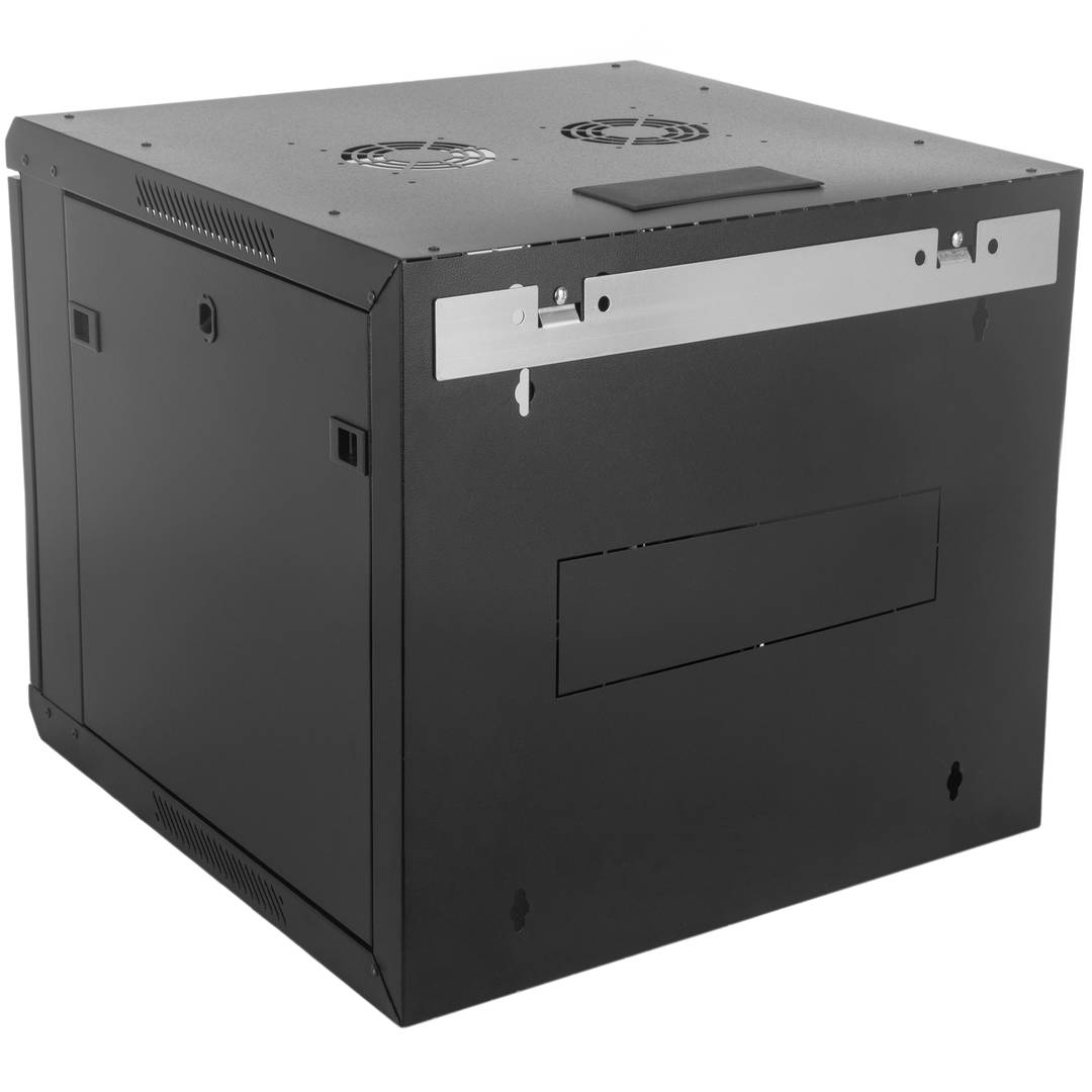 Armari rack mural 19'' 12U 600x600x639 mm de paret SOHORack de RackMatic de color negre RAL 9005