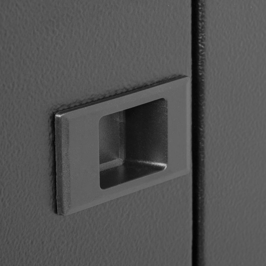 Armari rack mural 19'' 12U 600x600x639 mm de paret SOHORack de RackMatic de color negre RAL 9005