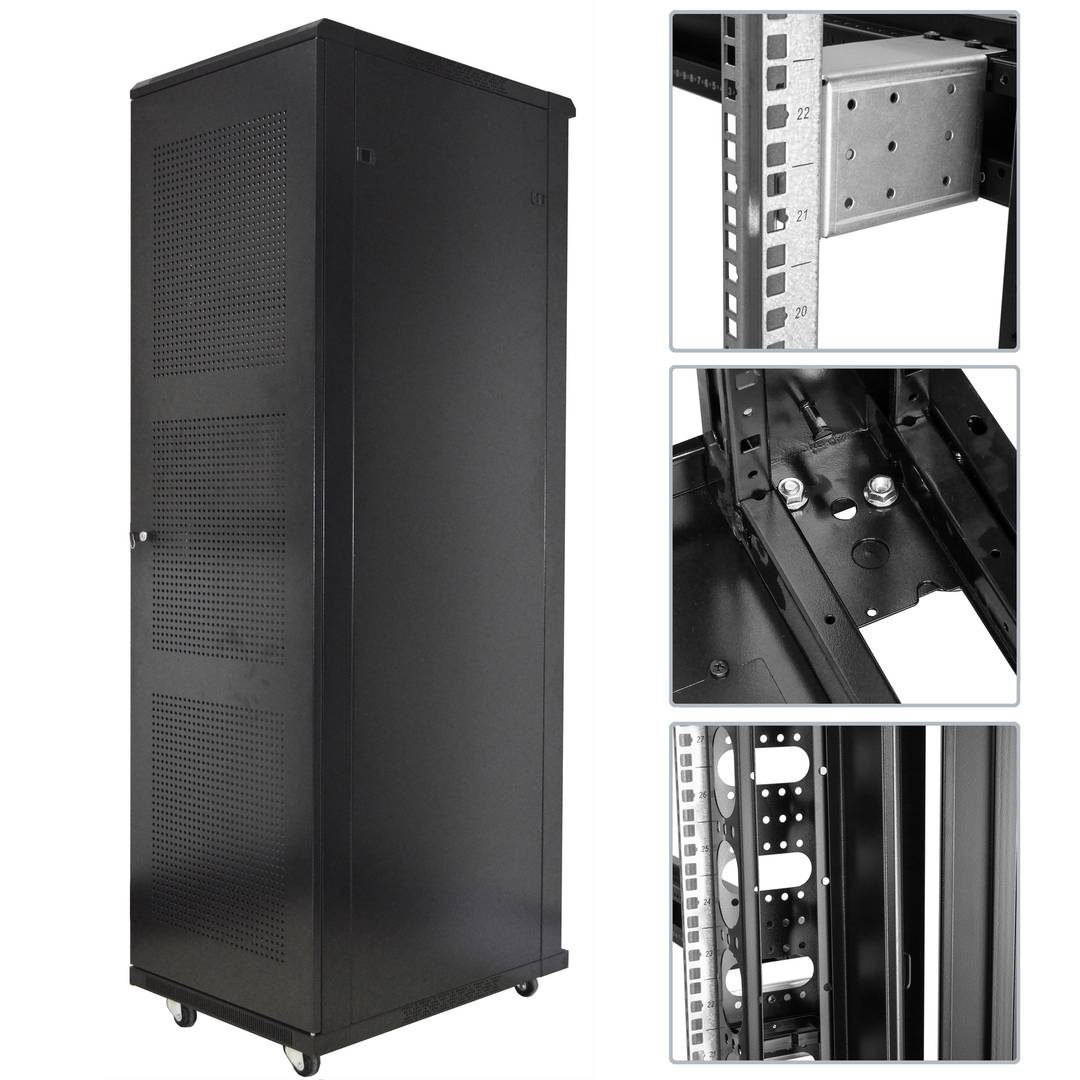Server rack cabinet 19 inch 33U 600x600x1600mm floor standing MobiRack by RackMatic