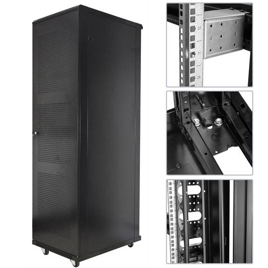 Server rack cabinet 19 inch 38U 600x800x1800mm floor standing MobiRack by RackMatic