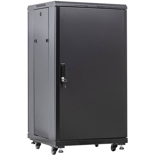 Armario rack 19'' de pie 42U 600x600x2000mm negro MobiRack DIY desmontado