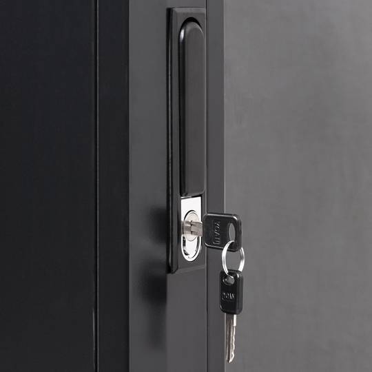 Armario rack 19'' de pie 42U 600x600x2000mm negro MobiRack DIY desmontado